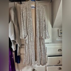 BB Dakota Sequin Silver duster